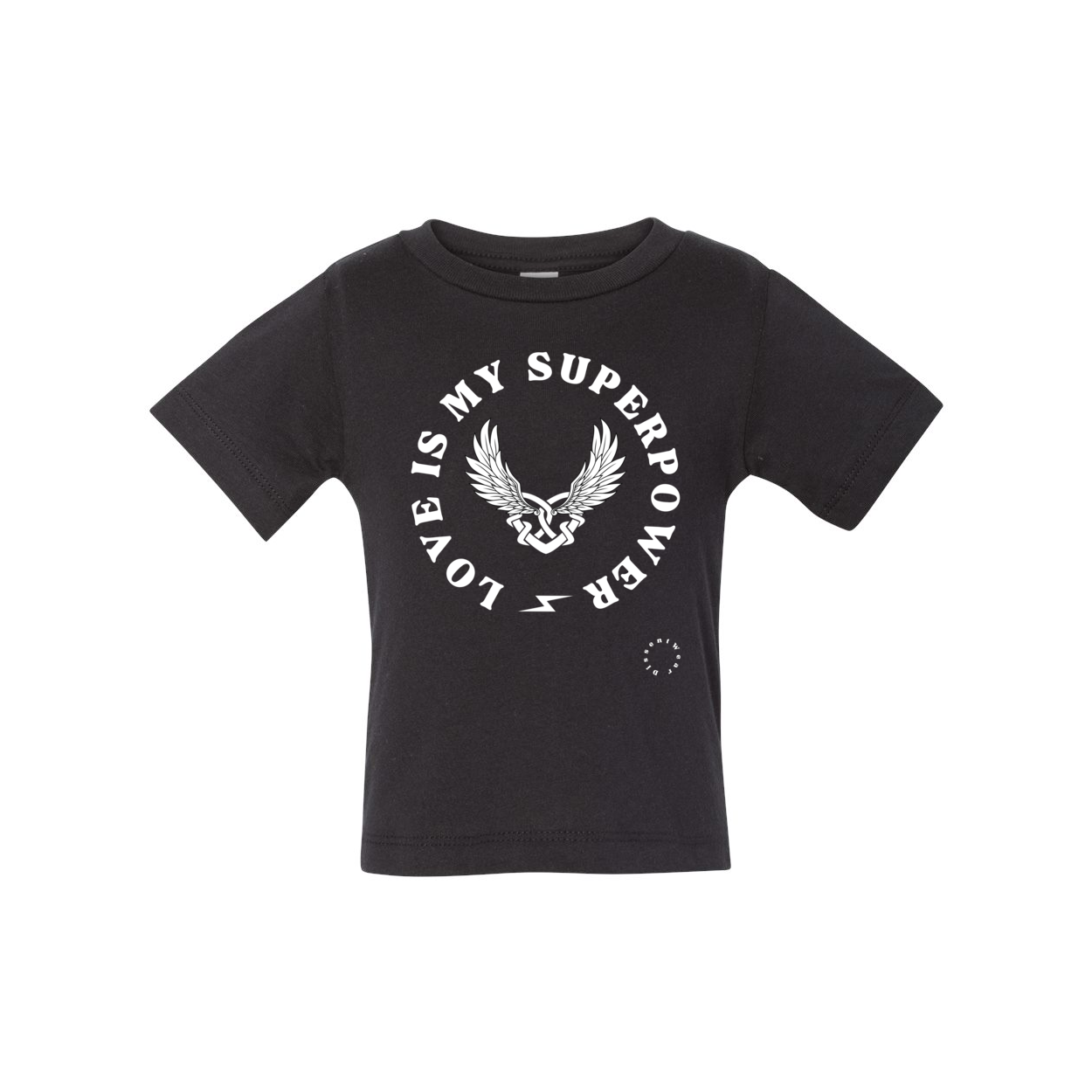 Love is My Superpower Baby Short Sleeve Tee