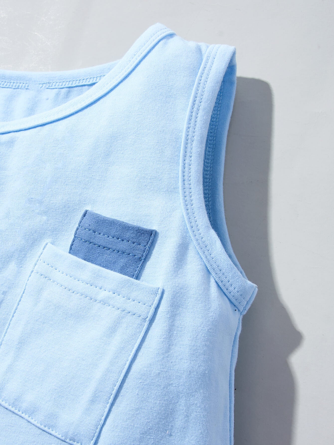 Kids Tank and Blue Shorts Set