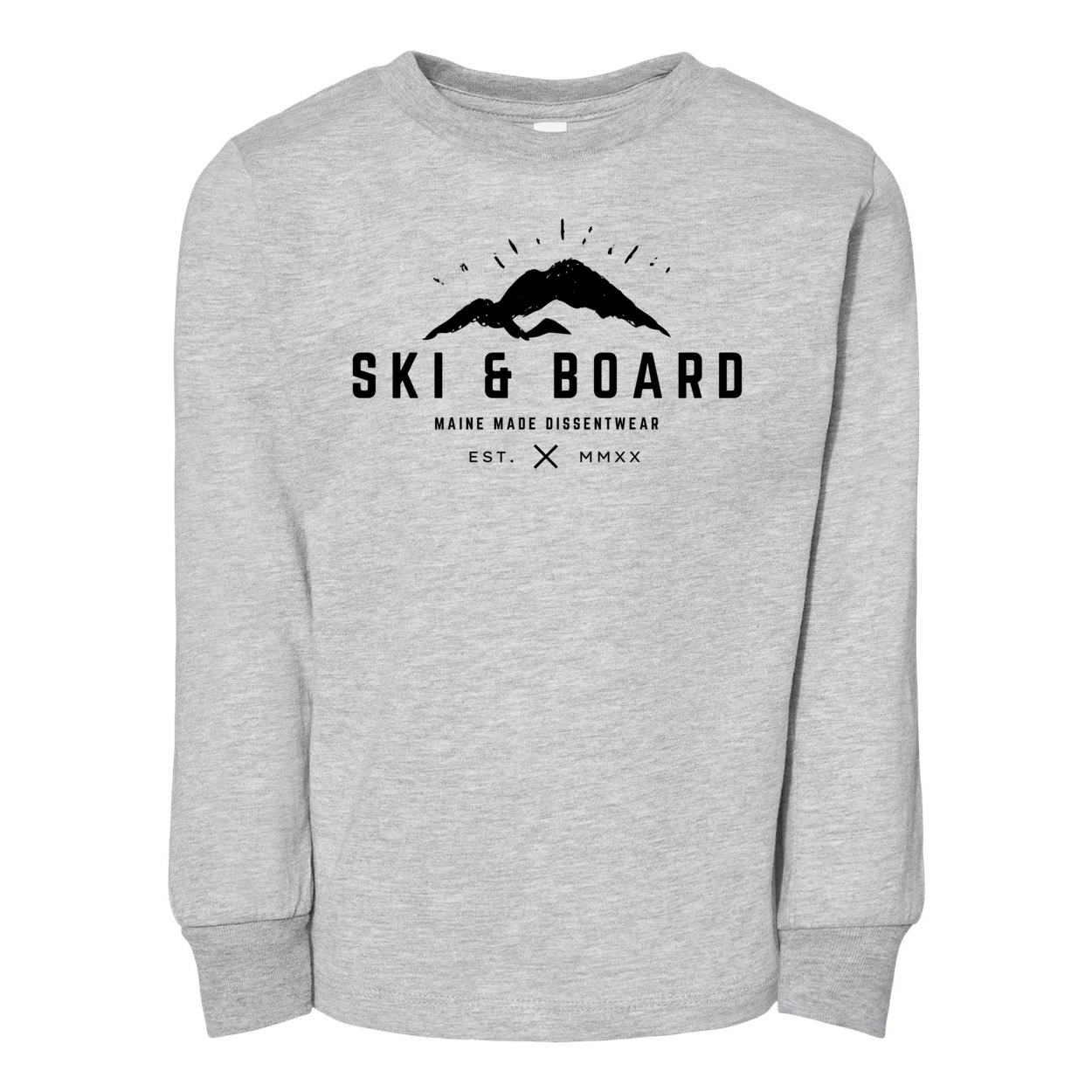 SKI & BOARD LONG SLEEVE TODDLER TEE