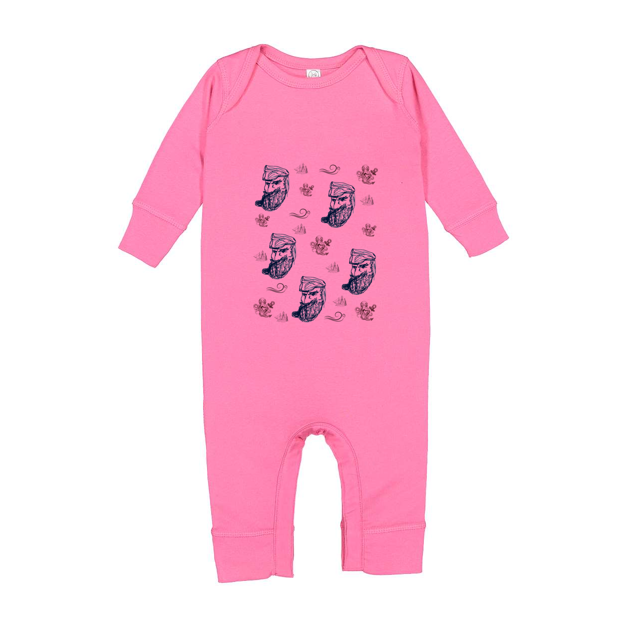 OLE CAPTAIN OF THE SEA INFANT BABY ROMPER BODYSUIT