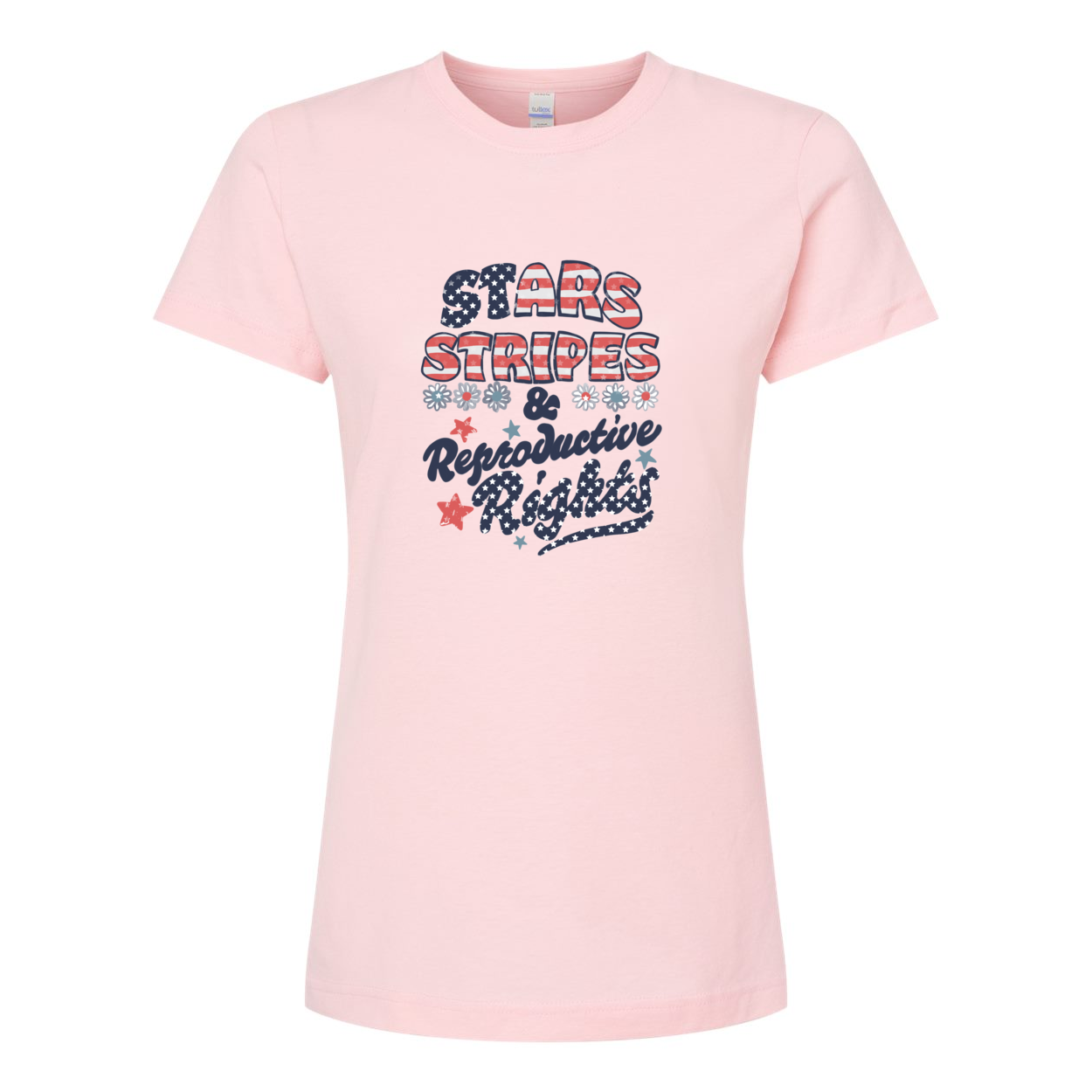 HandDrawn Stars Stripes & Reproductive Rights Jersey T-Shirt