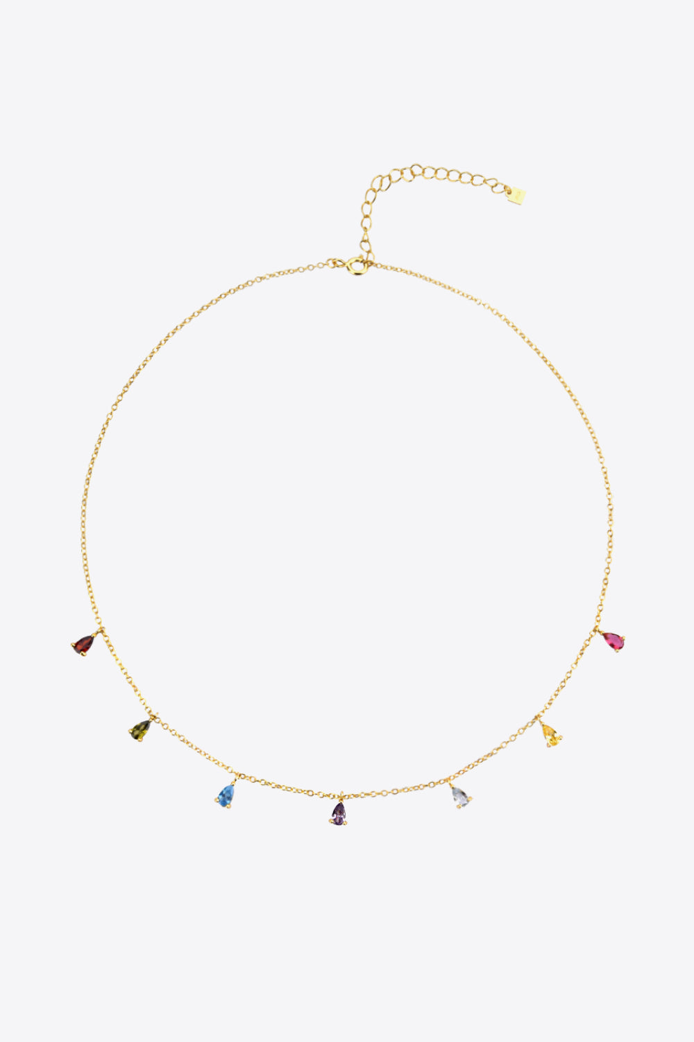 BEAUTIFUL rainbow of colors on this necklace made for a Queenj