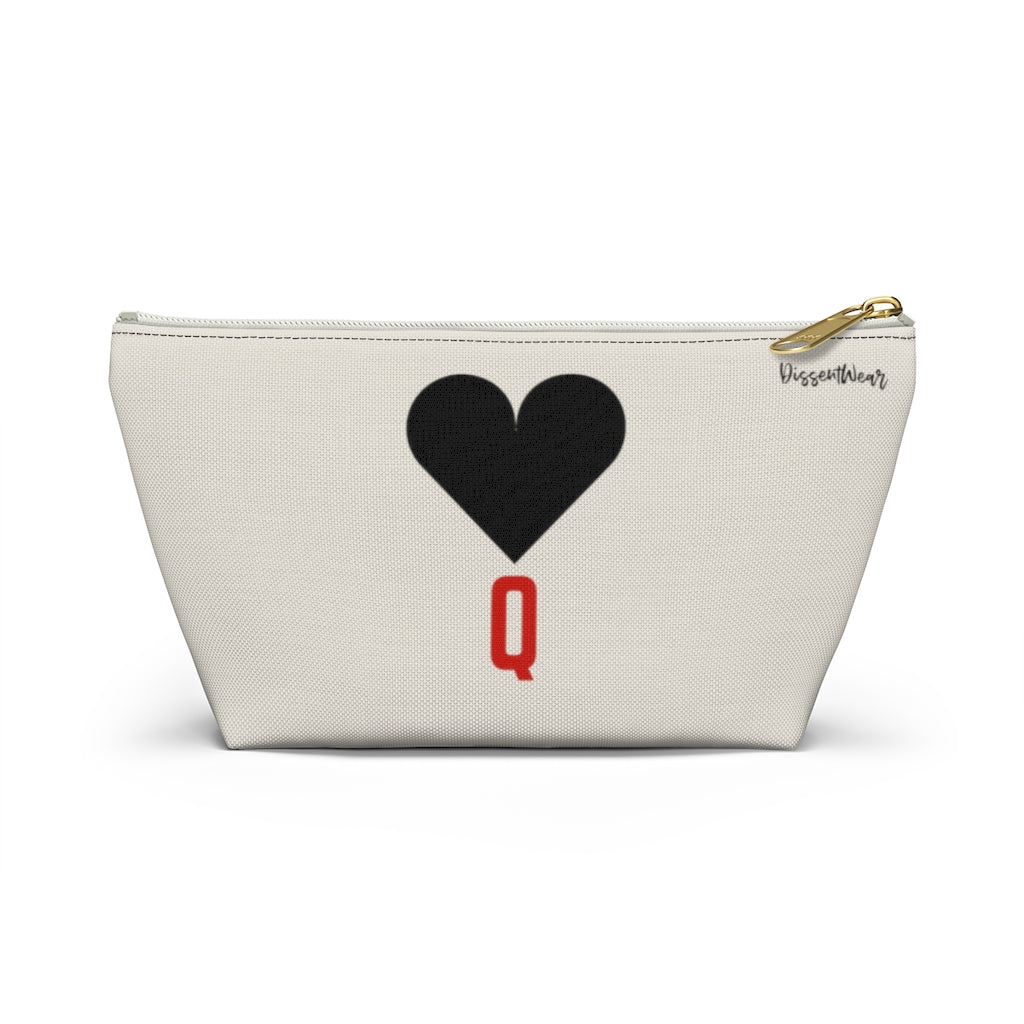 Queen of Hearts Accessory Pouch w T-bottom