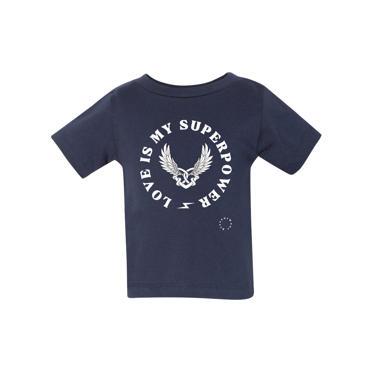 Love is My Superpower Baby Short Sleeve Tee