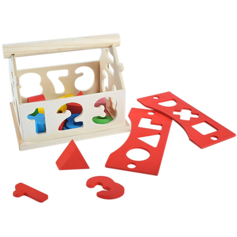 WOODEN BLOCK LEARNING SET