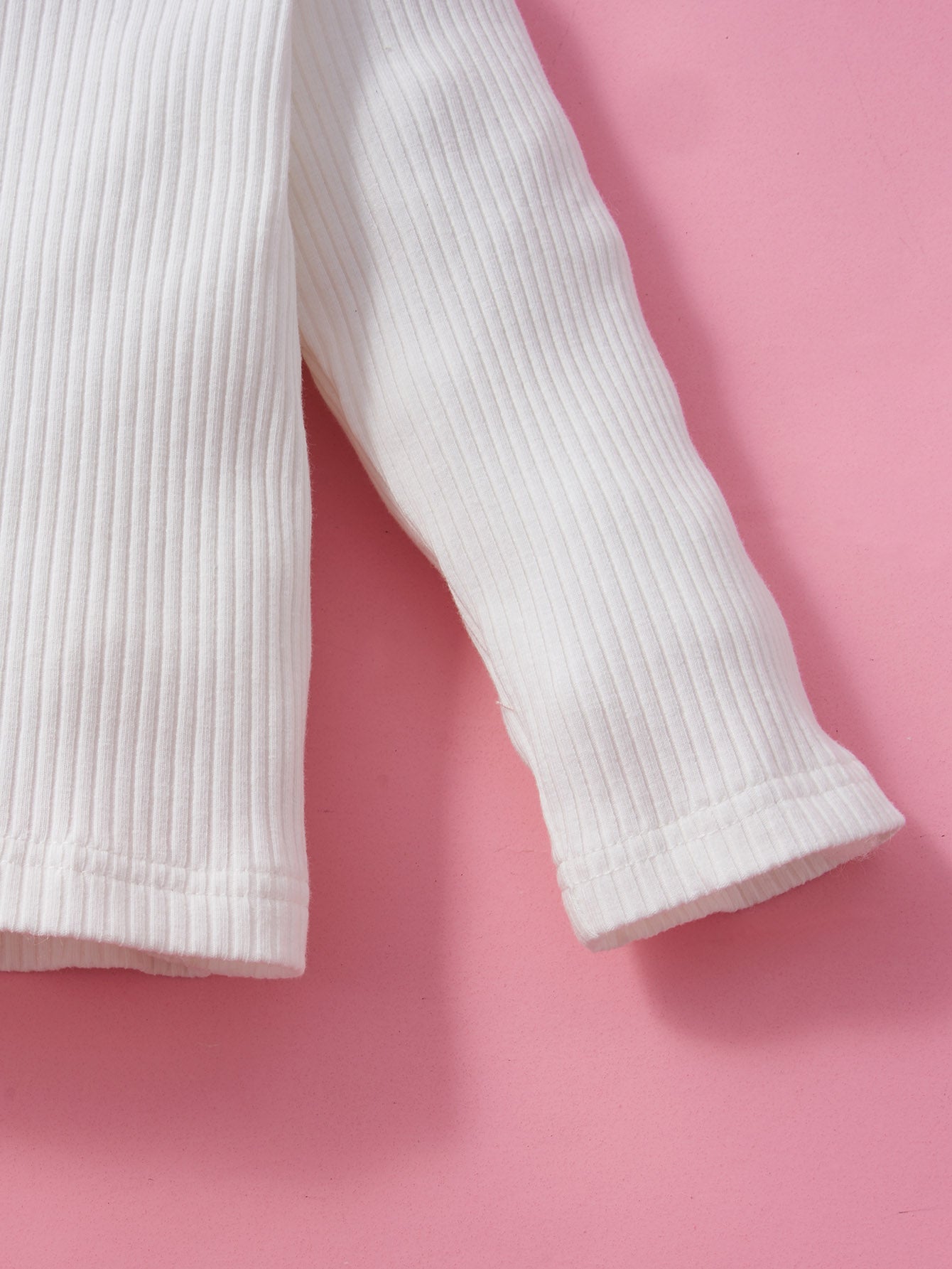 Girls Round Neck T-Shirt and Overalls Set