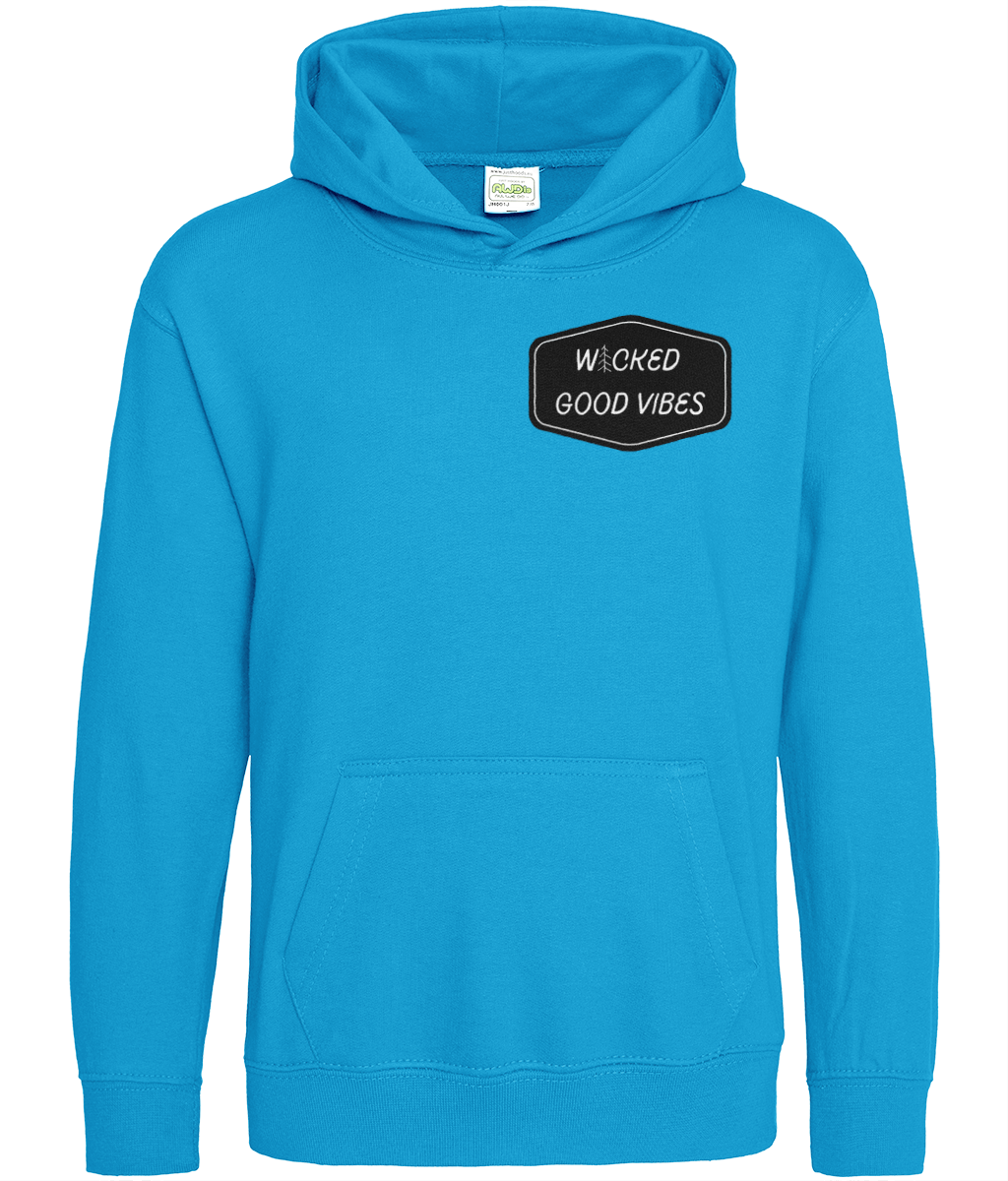 WICKED GOOD VIBES Front and Back Kids Hoodie