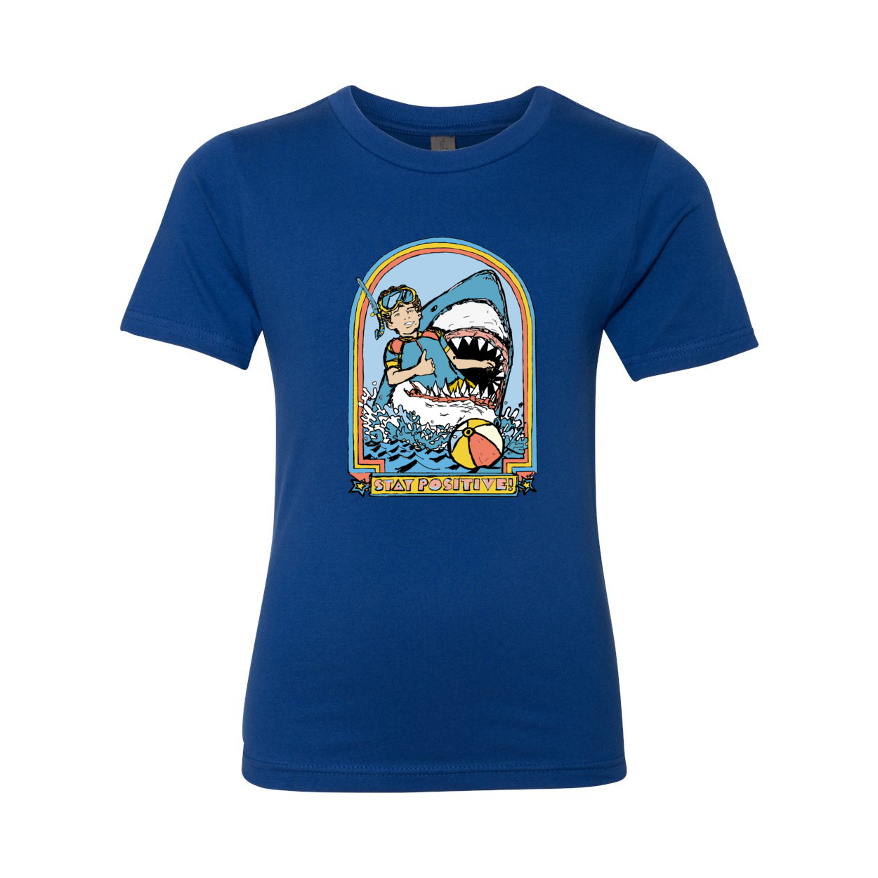 STAY POSITIVE YOUTH TEE-HAND DRAWN - FUNNY TRENDY