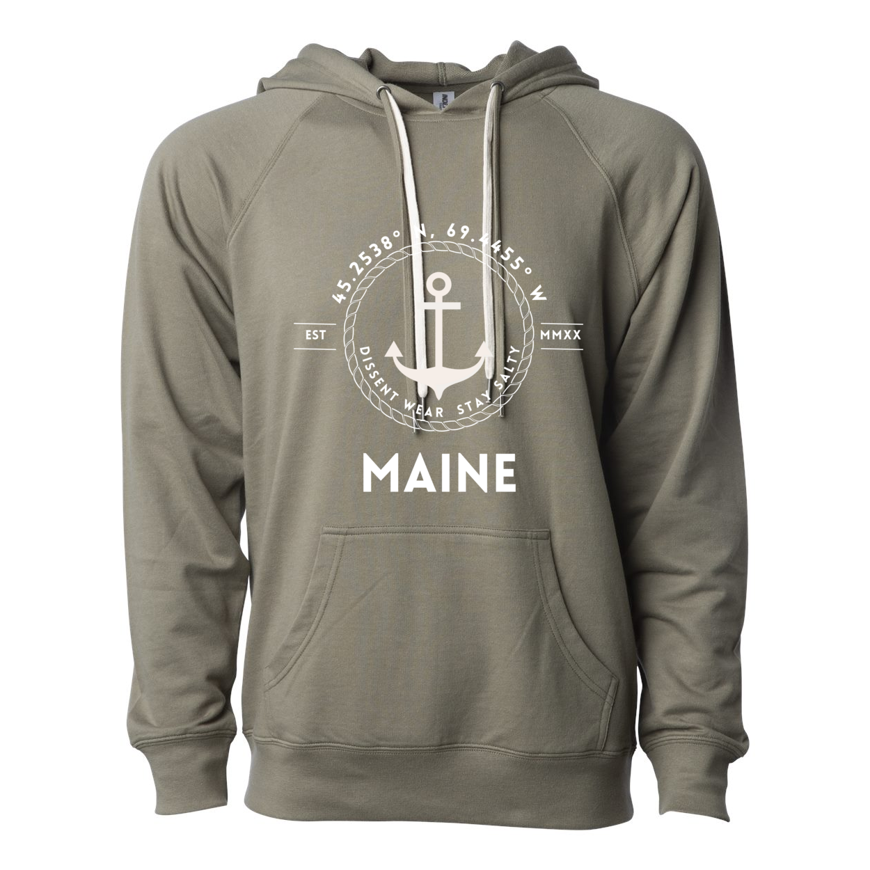 MAINE SALTY Lightweight Terry Hoodie