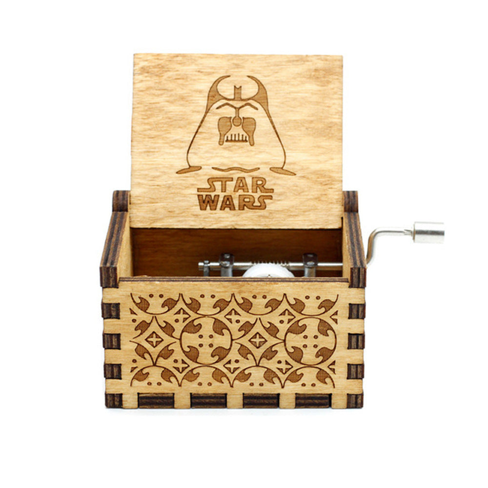 Wooden Music Box Featuring: Star Wars, Harry Potter or Game of Thrones