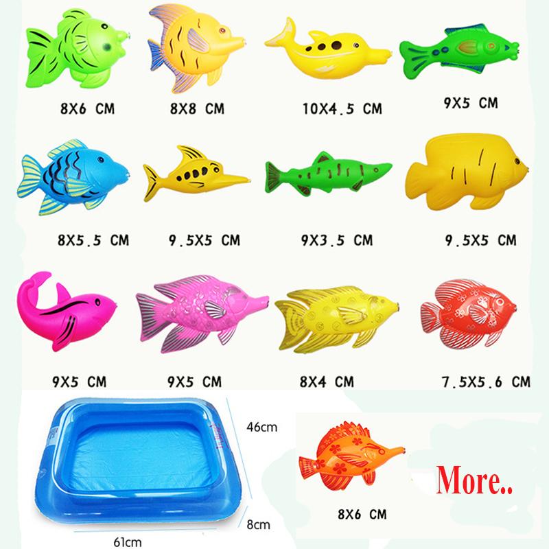 MAGNETIC FISHING TOY SET WITH INFLATABLE POOL (40 PCS)