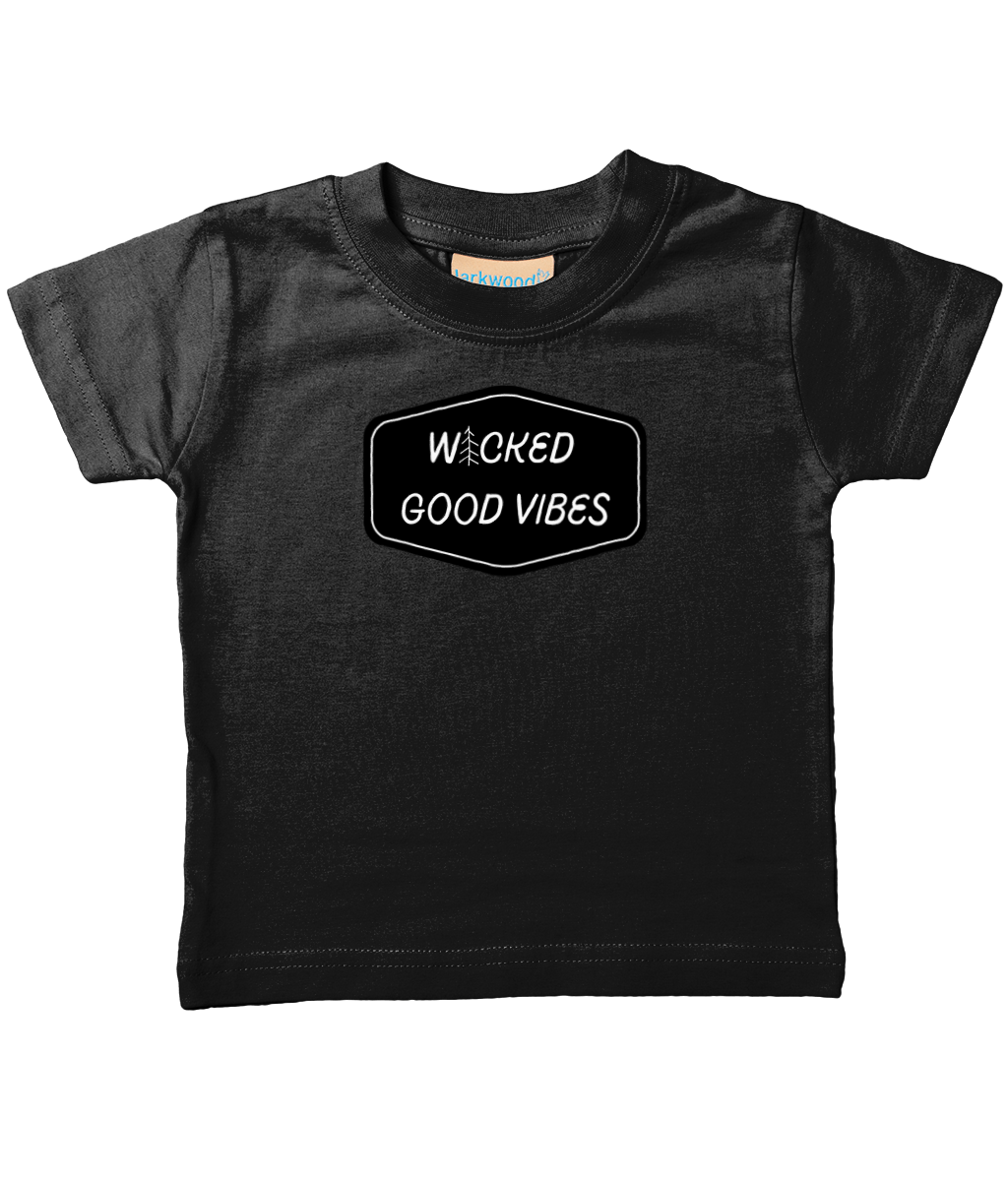 wicked good vibes wicked good vibes front & back infant Tee