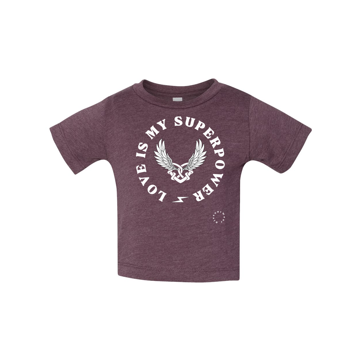 Love is My Superpower Baby Short Sleeve Tee