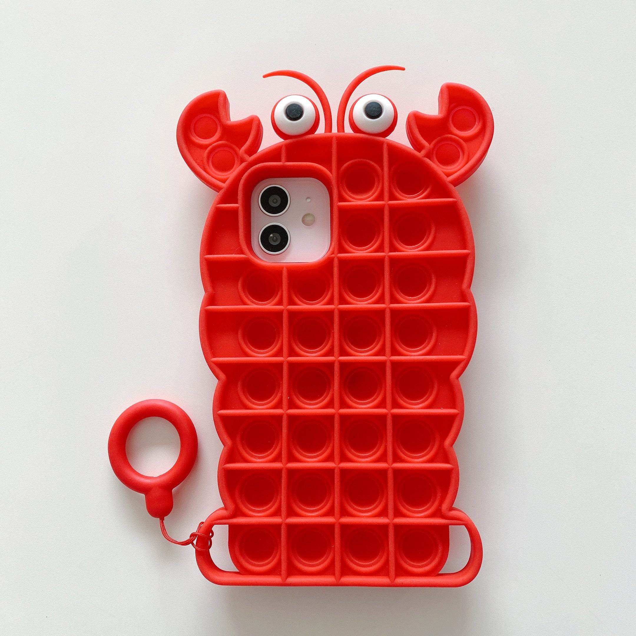 Fidget Pop it iPhone Case with multiple variants! Lobster, Crab, Cactus and many Colors!
