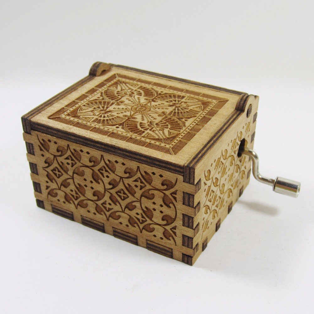 Wooden Music Box Featuring: Star Wars, Harry Potter or Game of Thrones