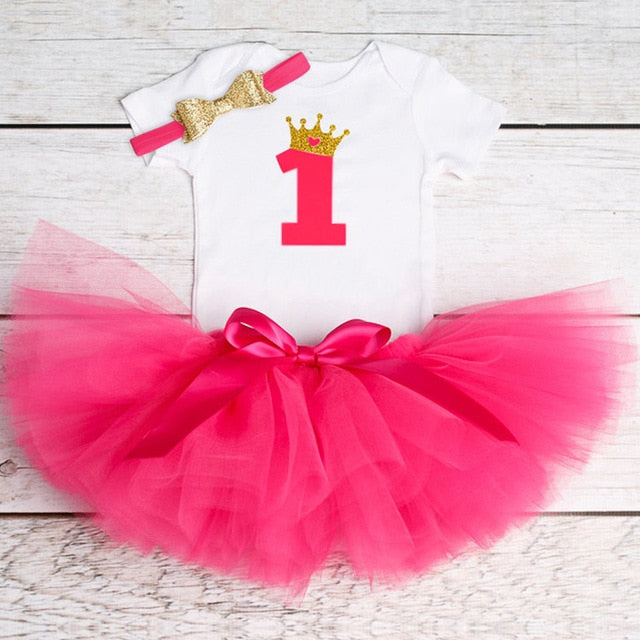 FIRST BIRTHDAY TRENDY TUTU BABY / TODDLER DRESS! FANCY FIRST BIRTHDAY OUTFIT 1st Birthday