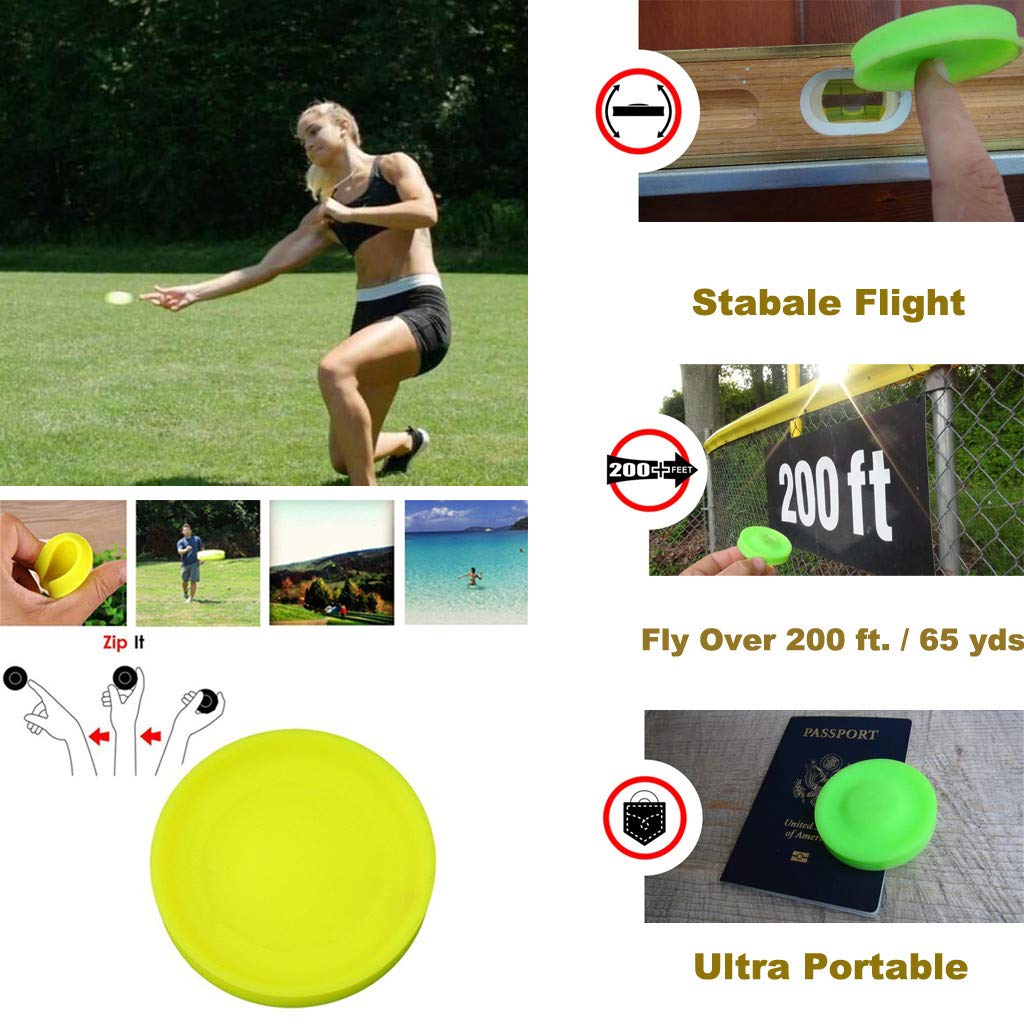 Mini Flexible Spinning Frisbee Disk Catching Game for Kids & Adults. Unique gift, yard game, toy!