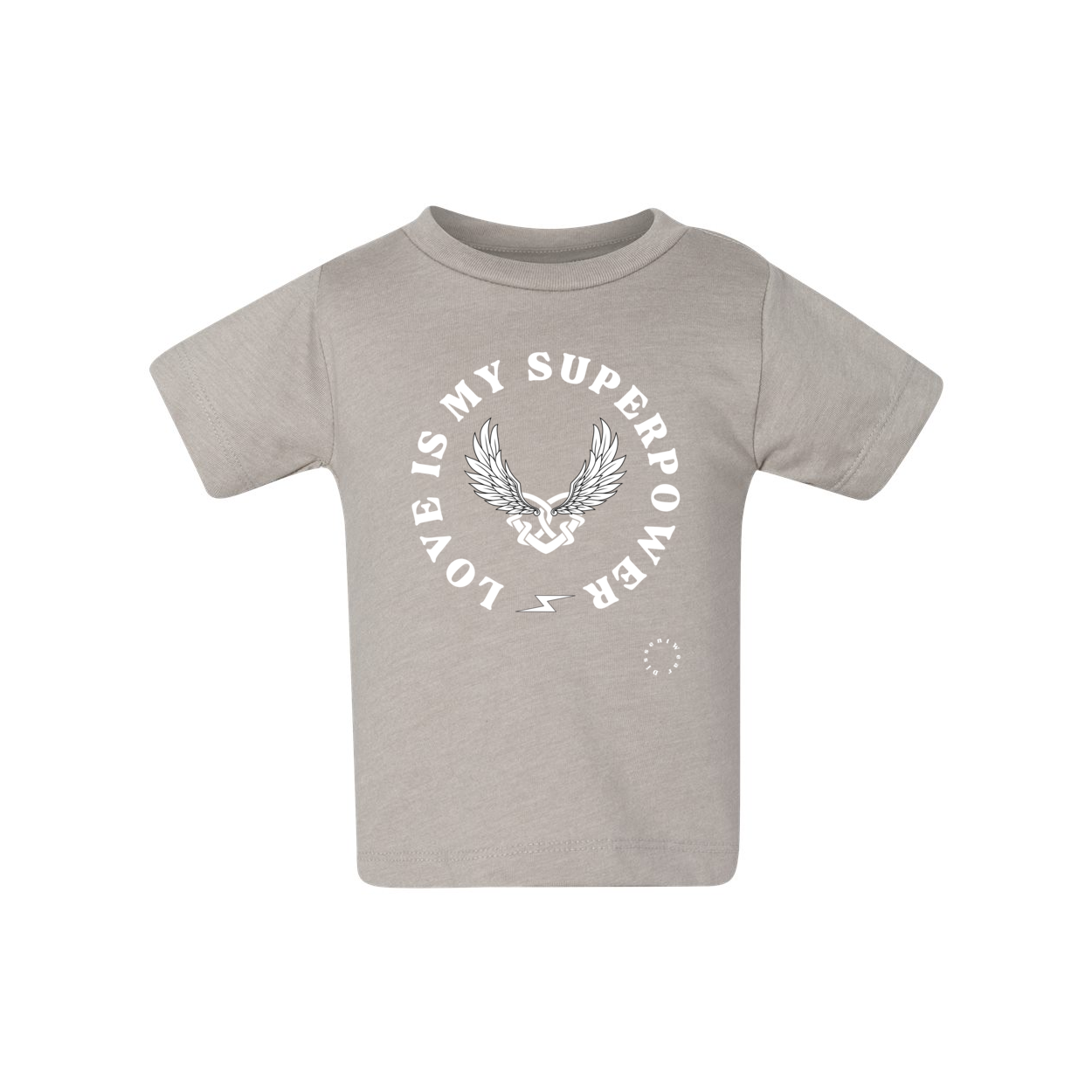 Love is My Superpower Baby Short Sleeve Tee