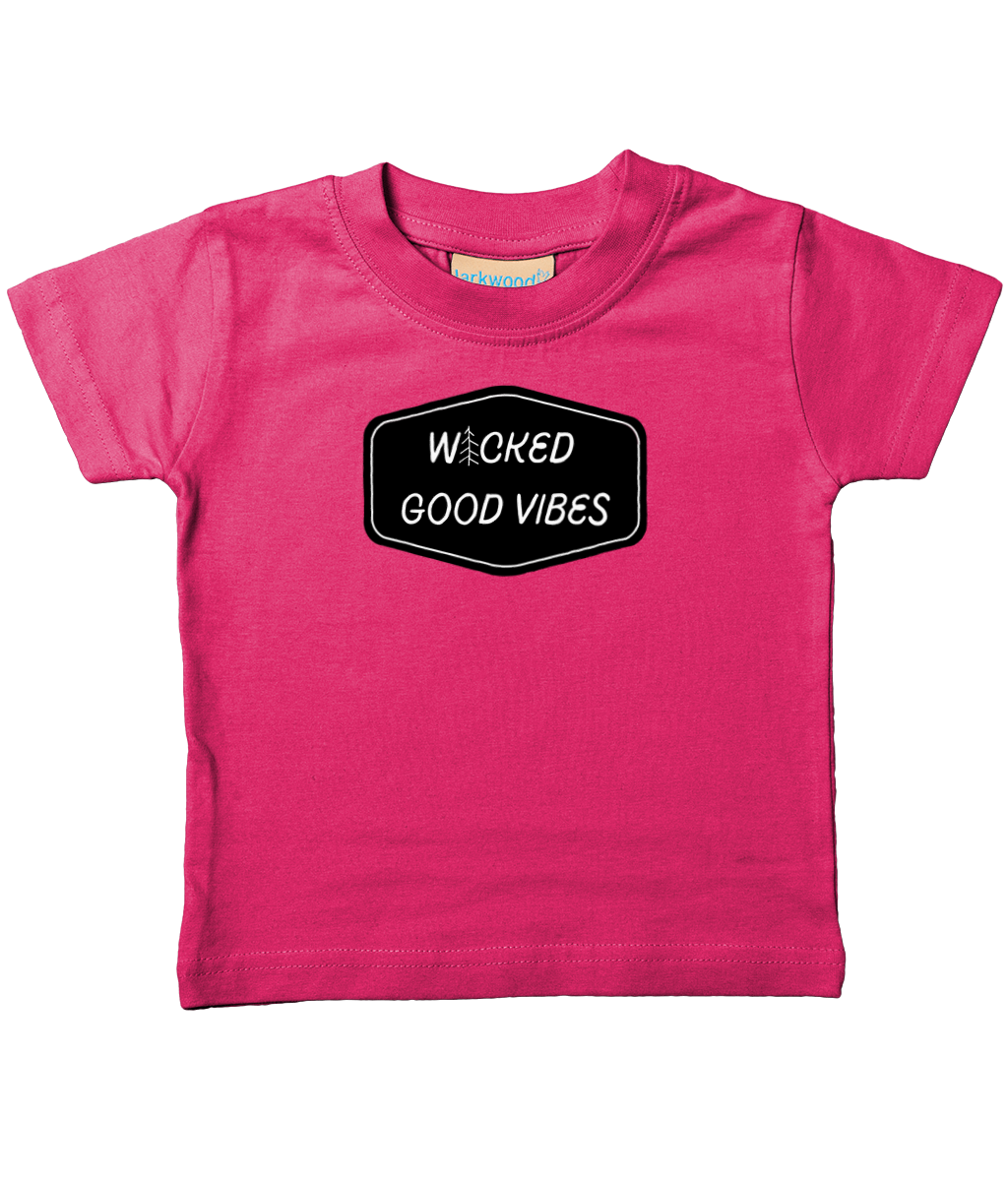 wicked good vibes wicked good vibes front & back infant Tee