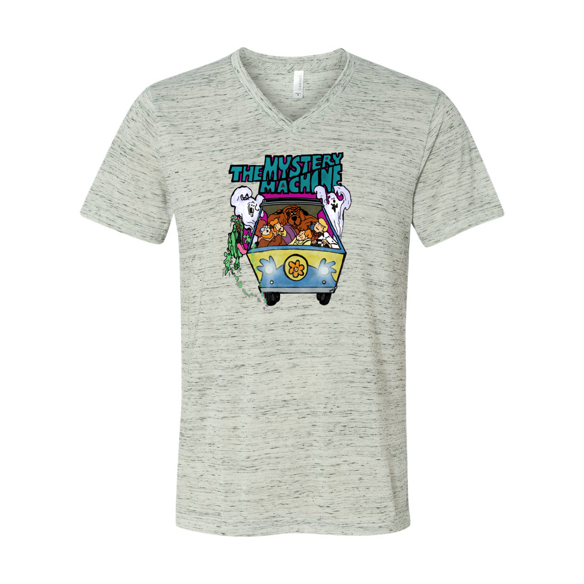 Scooby Doo and Slimer Too Hand Drawn Design