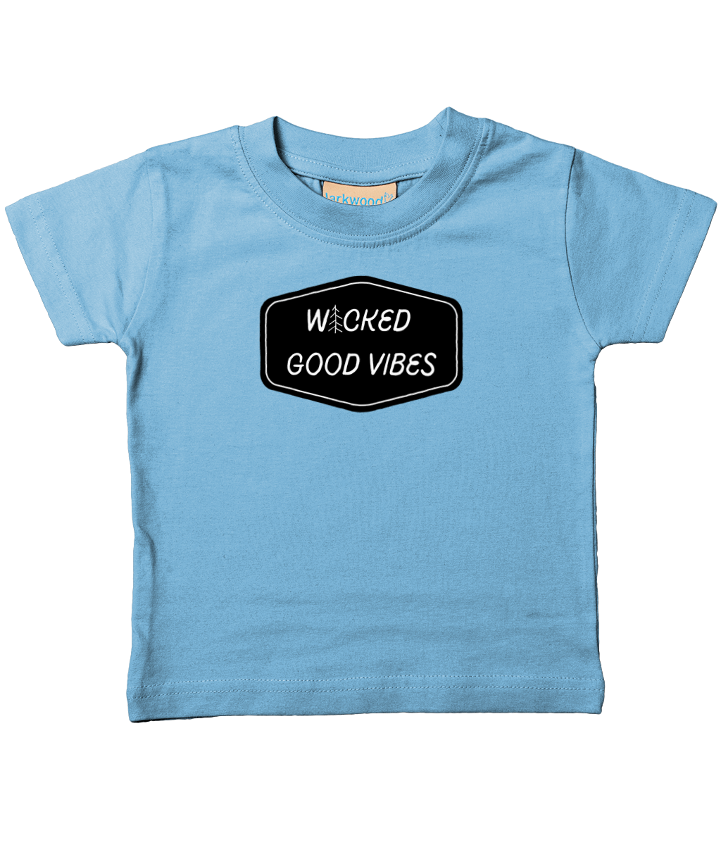 wicked good vibes wicked good vibes front & back infant Tee