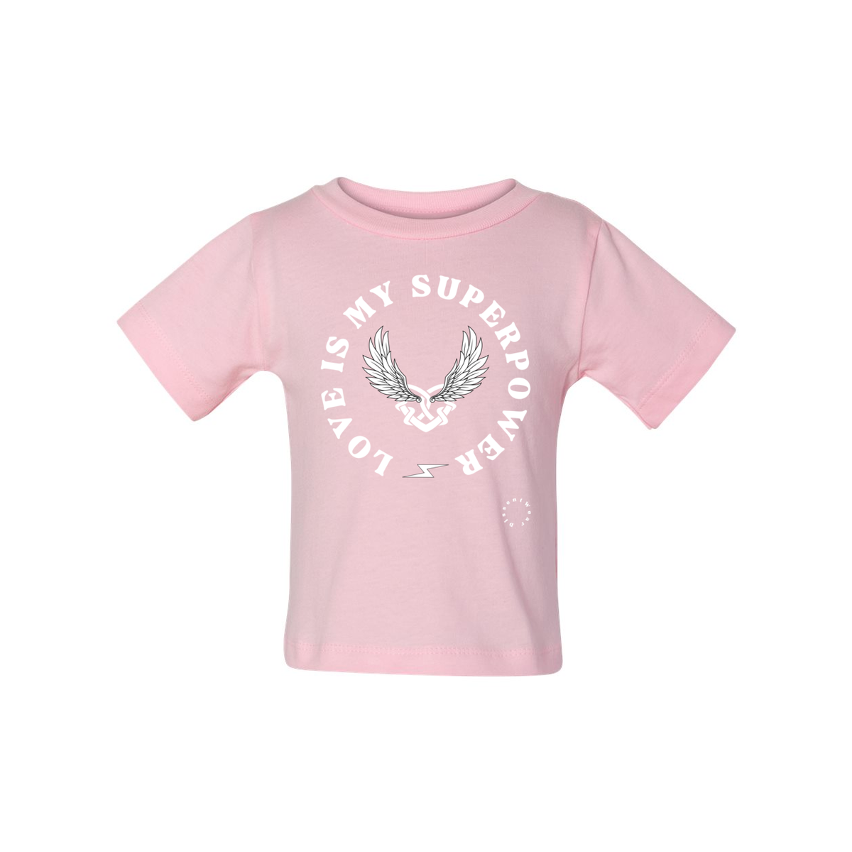 Love is My Superpower Baby Short Sleeve Tee