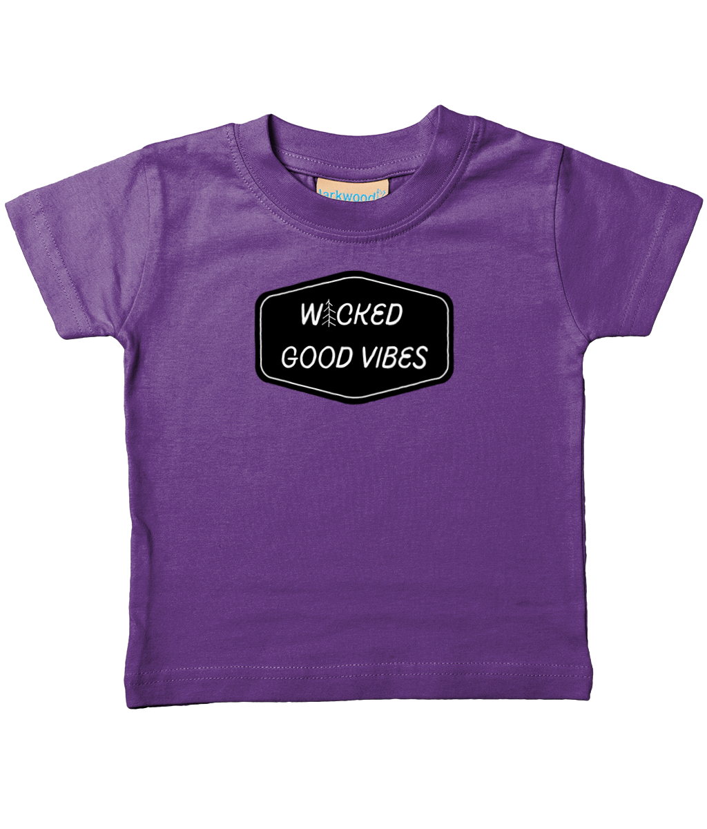 wicked good vibes wicked good vibes front & back infant Tee