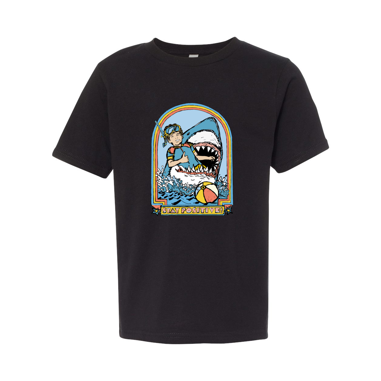 STAY POSITIVE YOUTH TEE-HAND DRAWN - FUNNY TRENDY