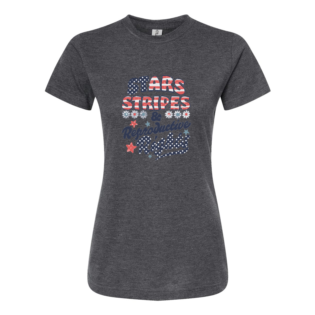 HandDrawn Stars Stripes & Reproductive Rights Jersey T-Shirt