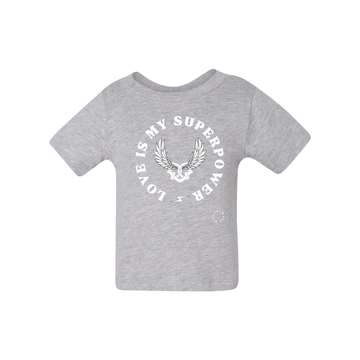 Love is My Superpower Baby Short Sleeve Tee