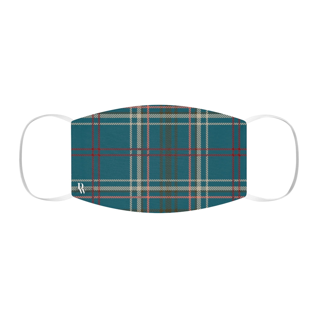 Plaid Snug-Fit Polyester Face Mask