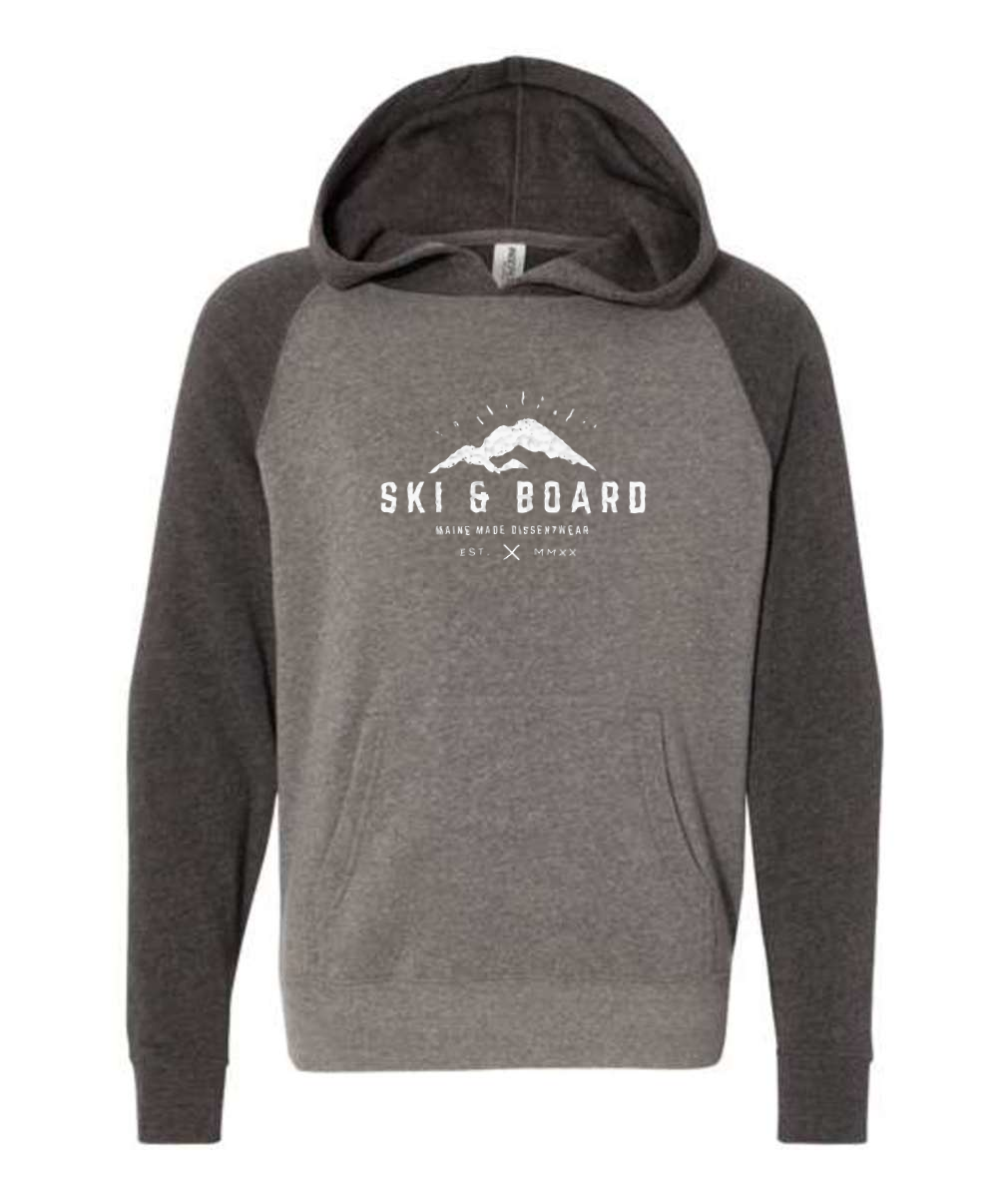 SKI & BOARD Youth Special Blend Raglan Hooded Sweatshirt