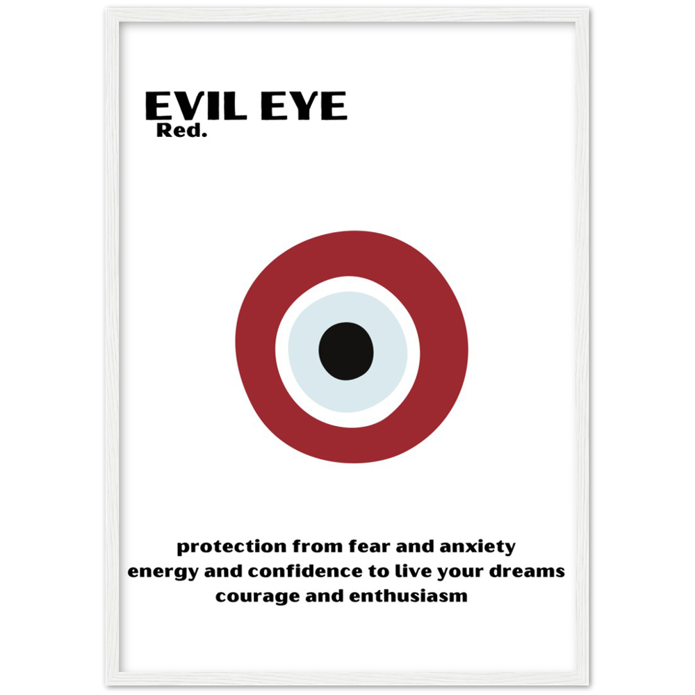 EVIL EYE PROTECTION WALL ART Premium Matte Paper Wooden Framed Print