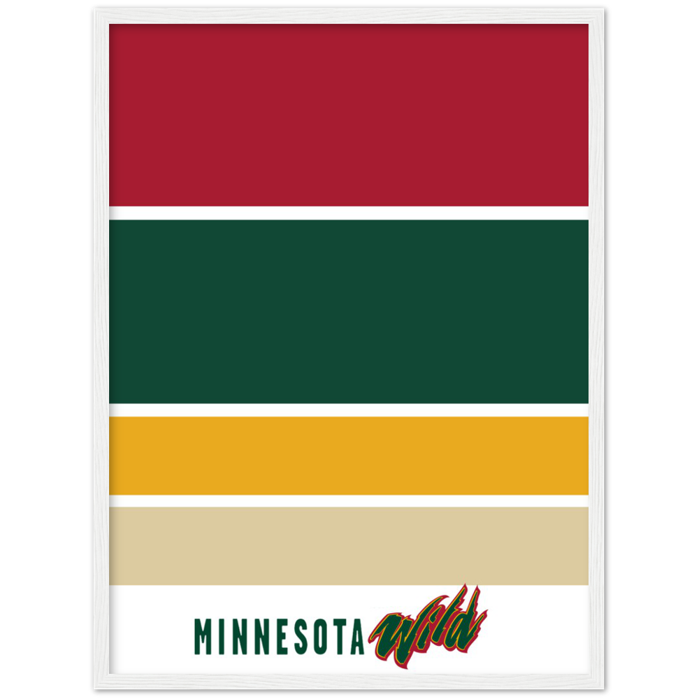 MINNESOTA WILD CUSTOM Premium Matte Paper Wooden Framed Poster