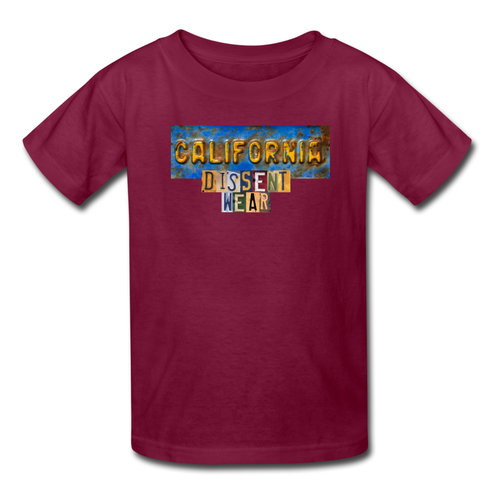 YOUTH CALIFORNIA DISSENT WEAR - burgundy