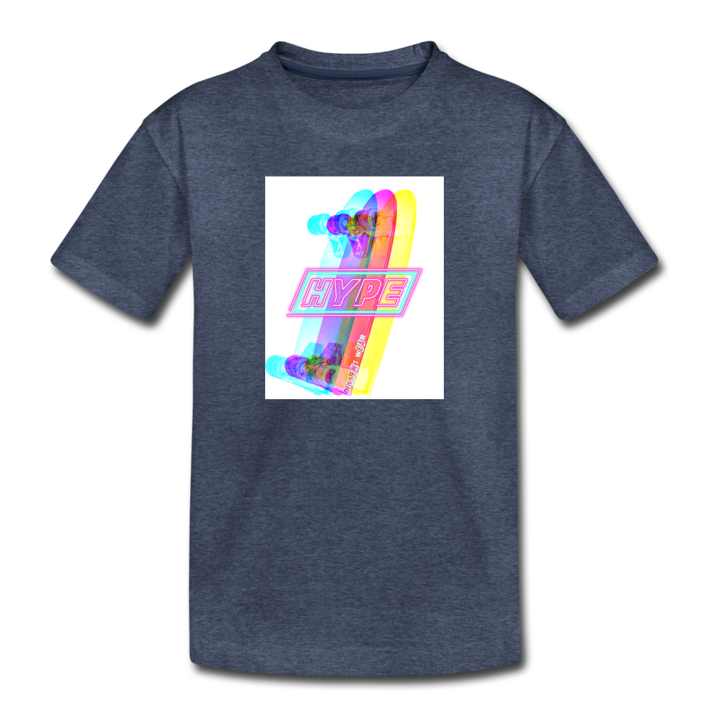 HYPE YOUTH TEE - heather blue