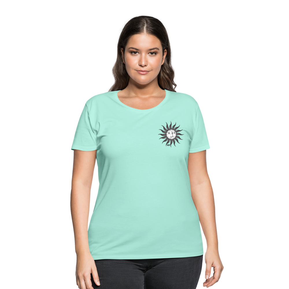 SUN& MOON Women’s Curvy T-Shirt - mint