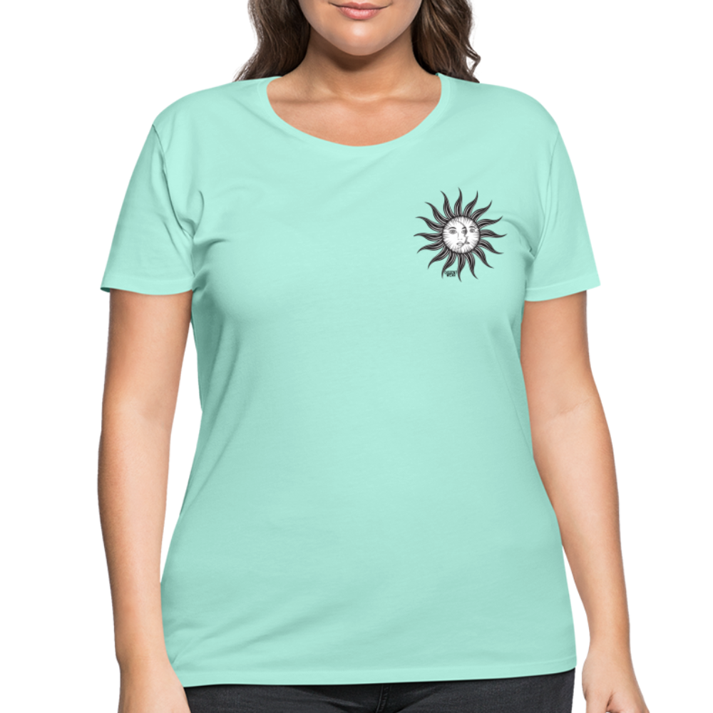 SUN& MOON Women’s Curvy T-Shirt - mint