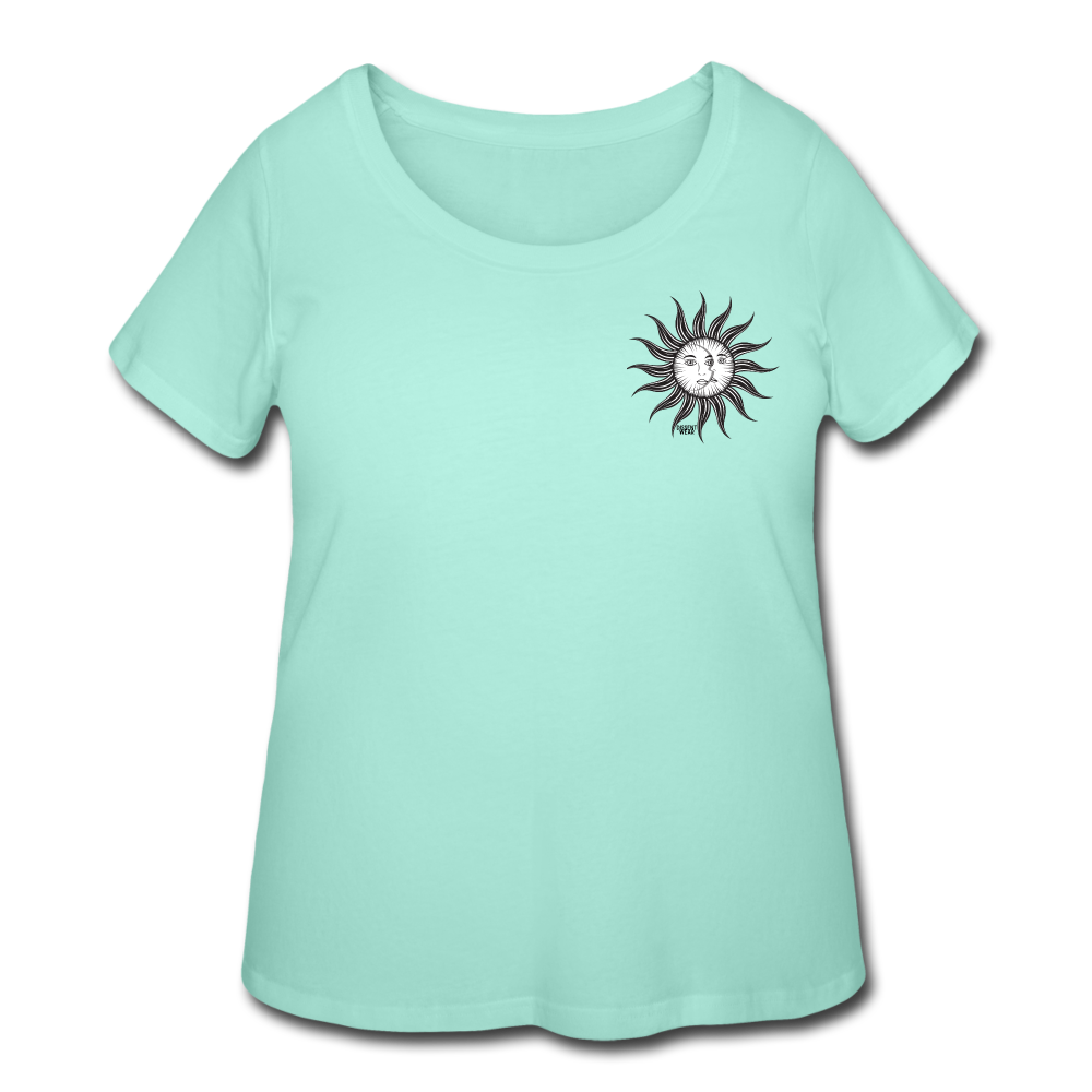 SUN& MOON Women’s Curvy T-Shirt - mint