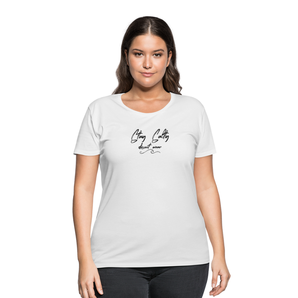 STAY SALTY Women’s Curvy T-Shirt - white