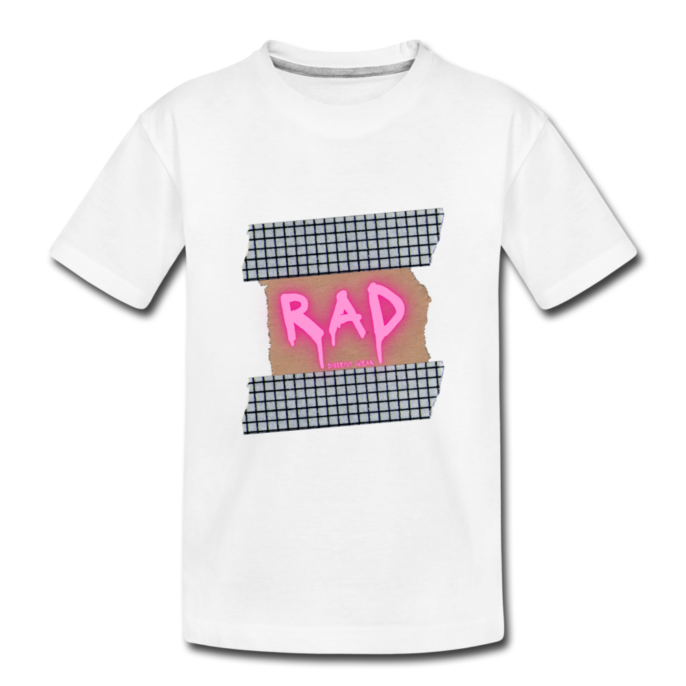 RAD TODDLER TEE - white