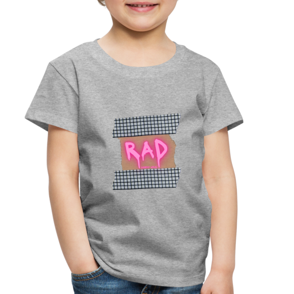 RAD TODDLER TEE - heather gray