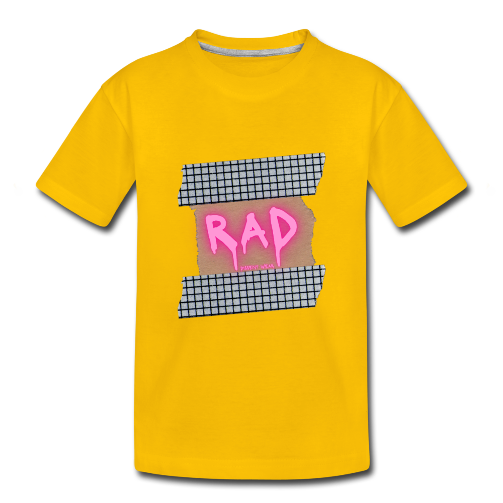 RAD TODDLER TEE - sun yellow