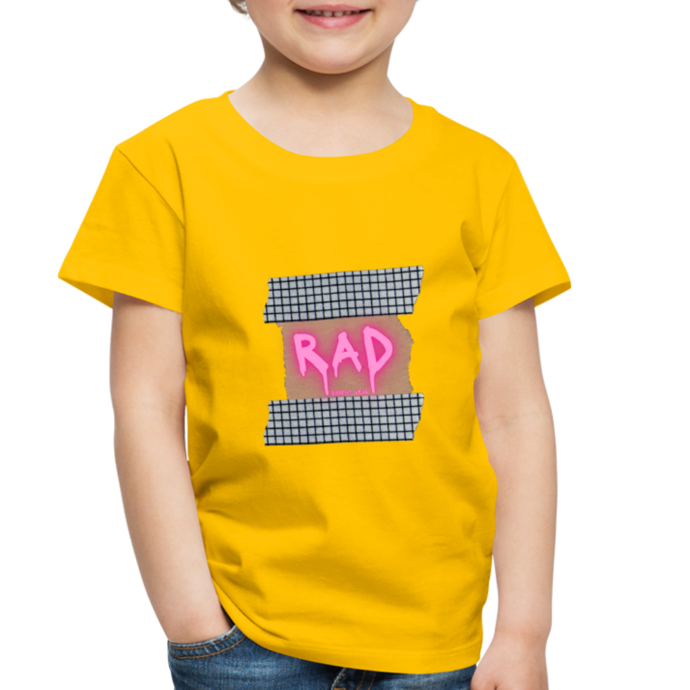 RAD TODDLER TEE - sun yellow