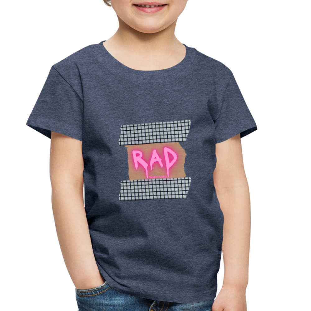 RAD TODDLER TEE - heather blue