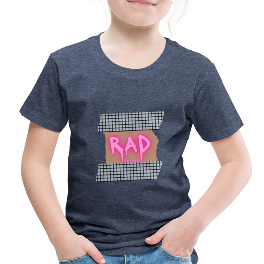 RAD TODDLER TEE - heather blue