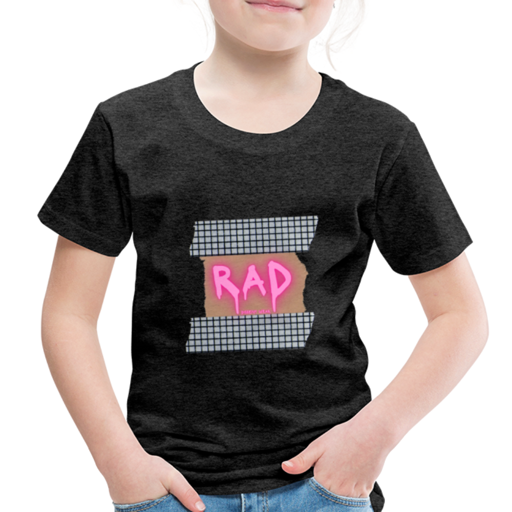 RAD TODDLER TEE - charcoal gray