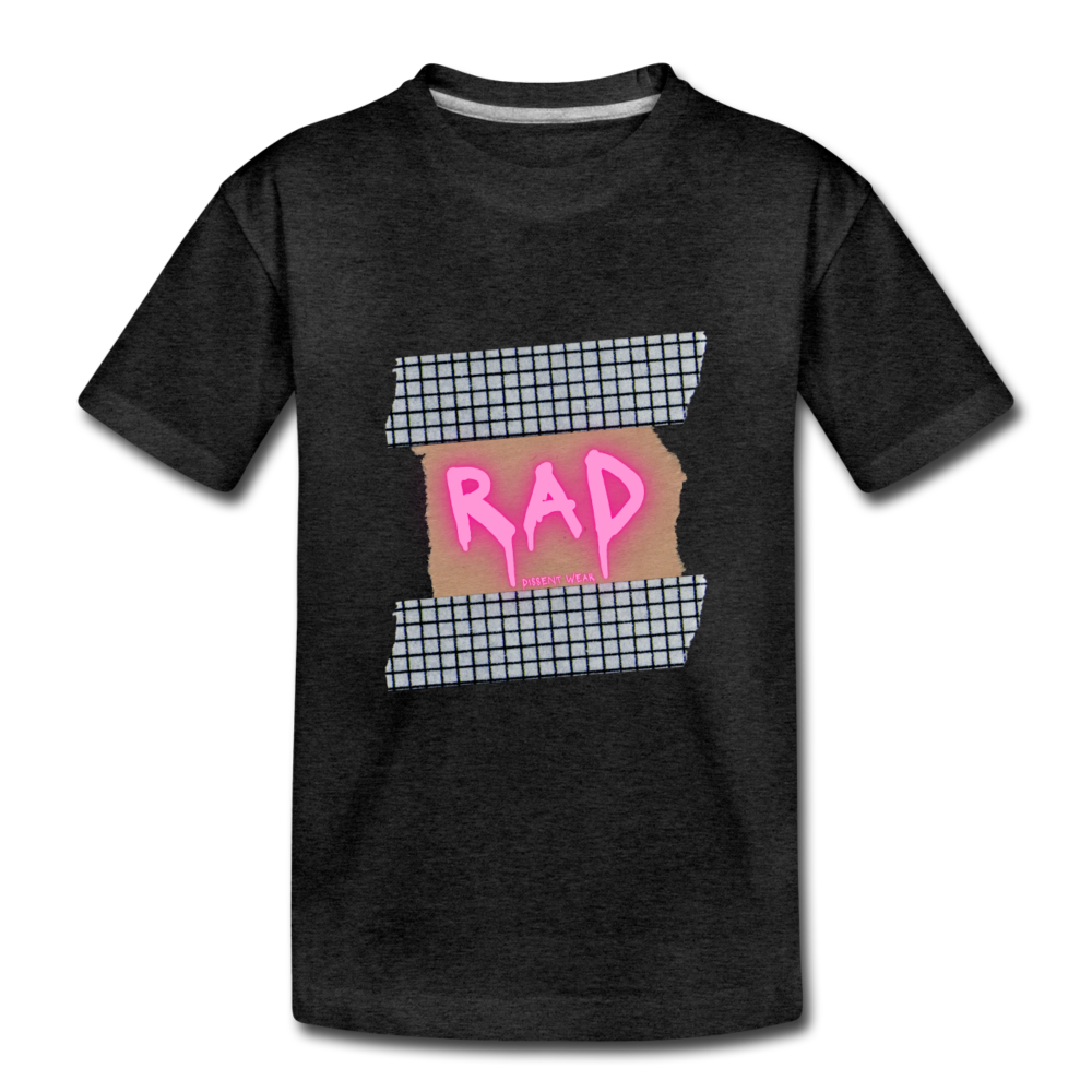 RAD TODDLER TEE - charcoal gray