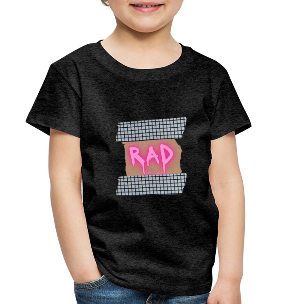 RAD TODDLER TEE - charcoal gray