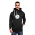 TRIPLE BIRD Shawl Collar Hoodie - black